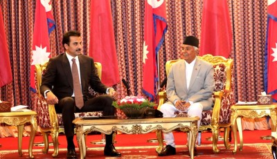 राष्ट्रपति पाैडेल र कतारका राजा थानीबीच शीतल निवासमा भेटवार्ता Image